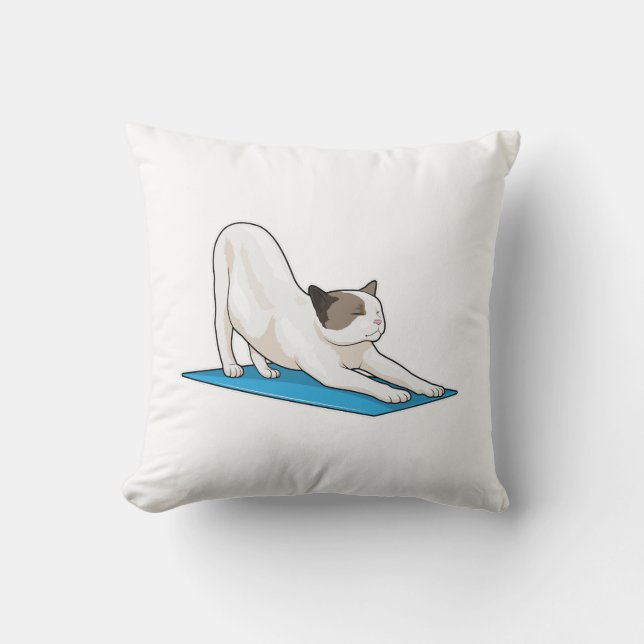 Coussin Cat Yoga Méditation Fitness (Recto)