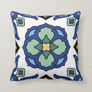 Coussin Catalina Island Carrelage Vintage années 1920 Desi