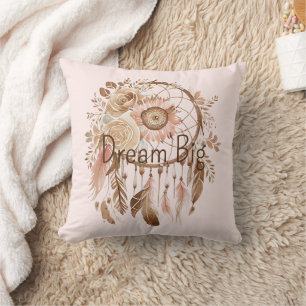 Coussin Catcher de rêve Brown rose pâle