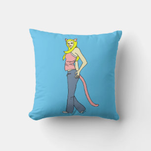 Coussin catgirl