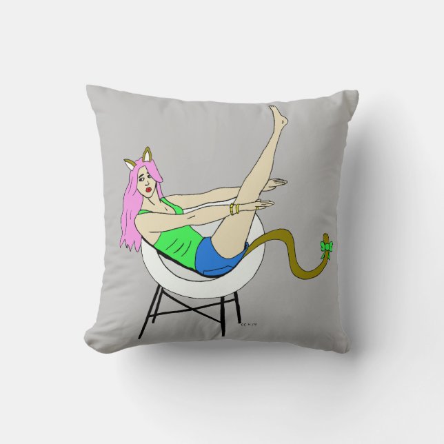 Coussin catgirl (Recto)