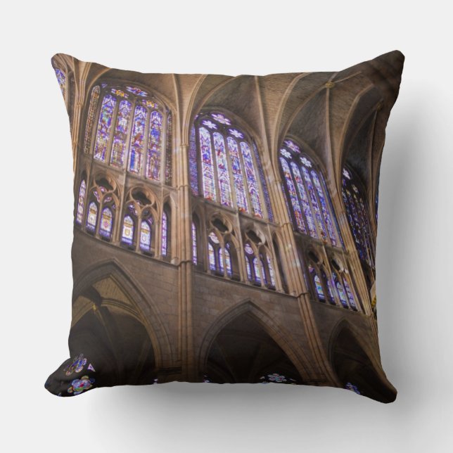 Coussin Cathédrale de León, vitraux intérieurs (Recto)