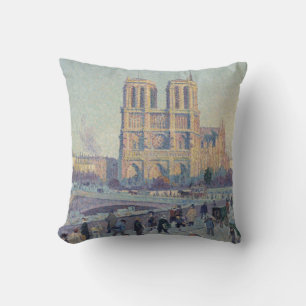 Coussin Cathédrale Notre-Dame Paris France Peinture classi