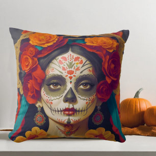 Coussin Catrina Day Of The Dead 1