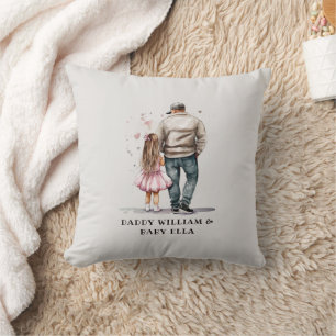 Coussin Caution père et fille noire (13)