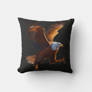 Coussin Cavalier de Grand Aigle sur les Plaines Mongoles –