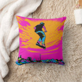 Coussin Cavalier de scooter volant - Scooter de stunt (Couverture)