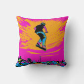 Coussin Cavalier de scooter volant - Scooter de stunt (Verso)