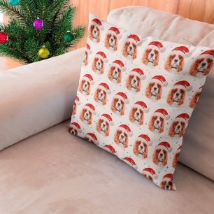 Coussin Cavalier King Charles Spaniel Race de Chien Noël