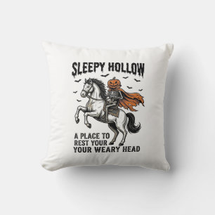 Coussin Cavalier sans tête de Sleepy Hollow Halloween vint