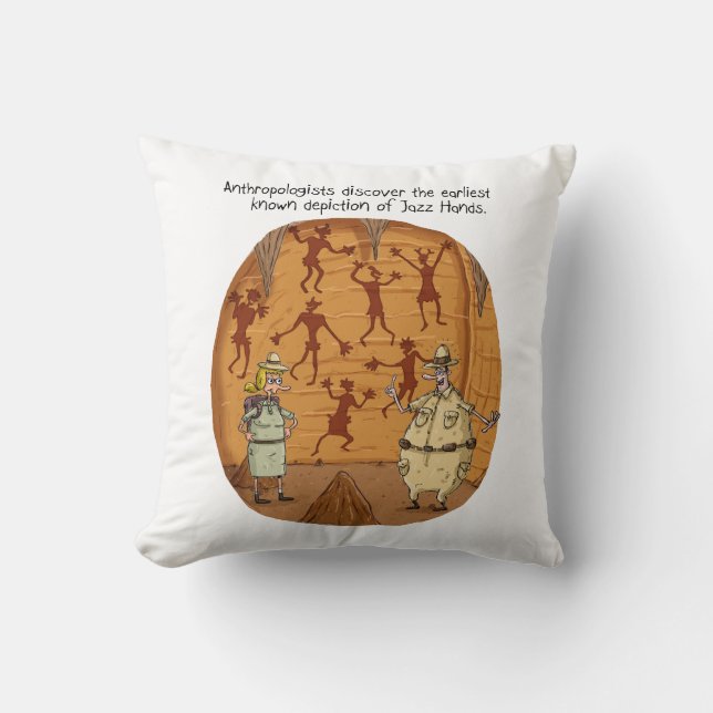 Coussin Cave Man Jazz Hands (Recto)