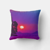 Coussin Cavtat, Croatie vue Sunset Purple Filter (Verso)