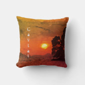 Coussin Cavtat, Croatie vue sur Sunset 1974 Filtre café (Recto)