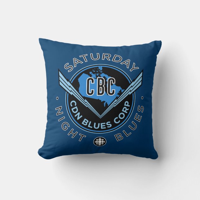 Coussin CBC Saturday Night Blues (Recto)