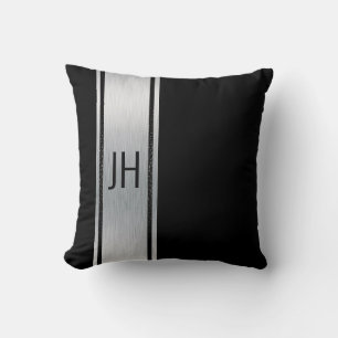 Coussin Ce célibataire noble noir et blanc