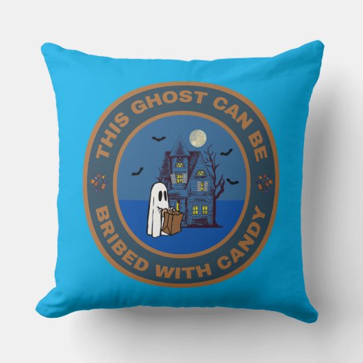 Coussin Ce Fantôme peut être soudoyé avec Candy (Recto)