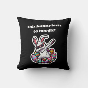 Coussin Ce lapin adore faire du bogie !