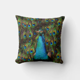 Coussin Ce paon vous observe !