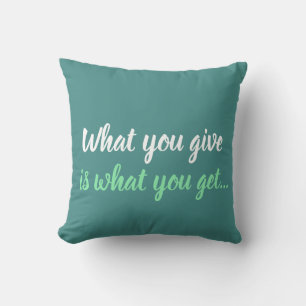 Coussin ce que vous donnez est ce que vous obtenez un mess