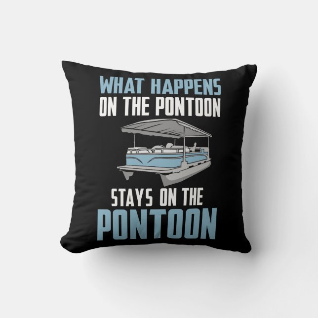 Coussin Ce Qui Se Passe Sur Le Ponton (Recto)