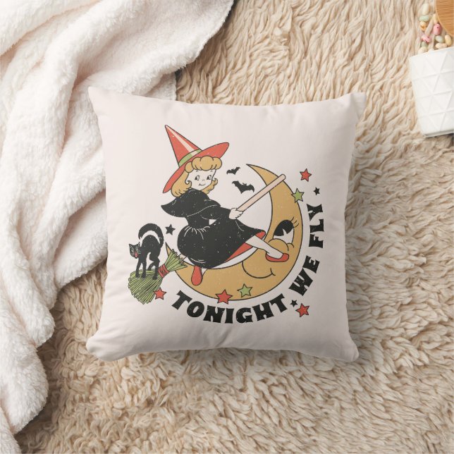Coussin Ce Soir, Nous Volons Une Sorcière Mignonne (Couverture)