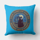 Coussin Ce Vampire peut être soudoyé avec Candy (Verso)