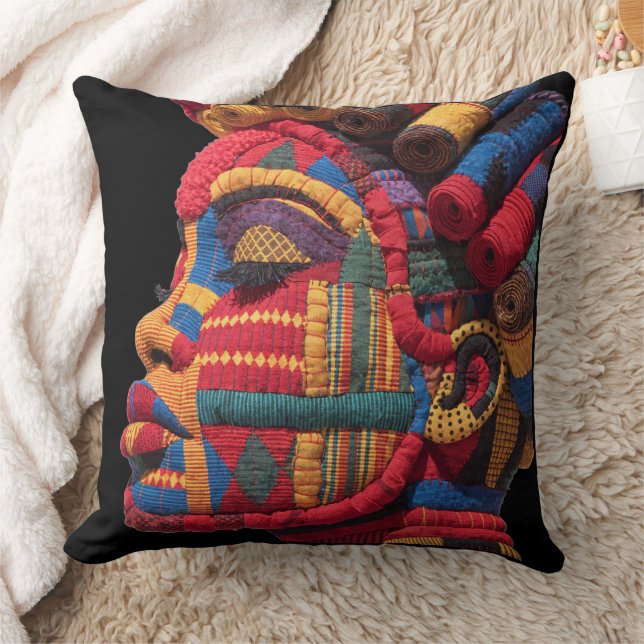 Coussin Celebrating Colorful Black Women Throw Pillow (Couverture)