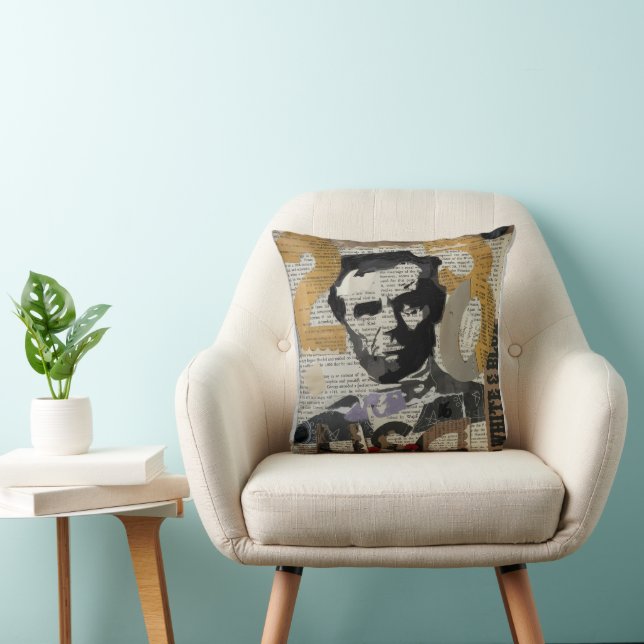 Coussin Célébration Abraham Lincoln 250 États-Unis (Chaise)