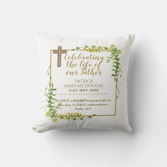 Coussin Célébration catholique de la vie (Recto)