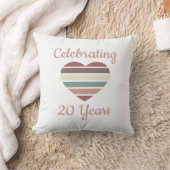 Coussin Célébration de 20 ans de mariage (Couverture)