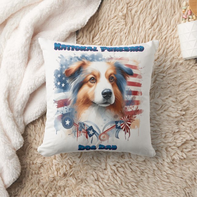 Coussin Célébration de la Journée nationale des chiens de  (Couverture)