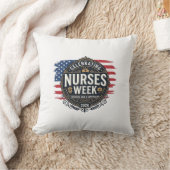 Coussin Célébration de la Semaine des infirmières 2026 Vin (Couverture)