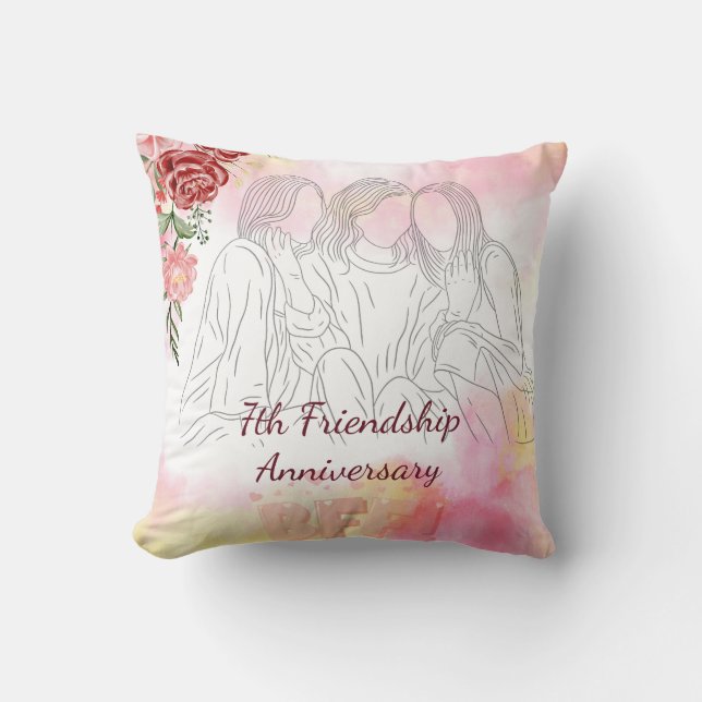 Coussin célébration de l'amitié (Recto)