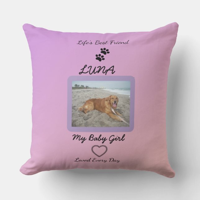 Coussin Célébration du meilleur ami de la vie (Recto)