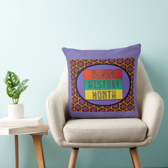 Coussin Célébration du Mois de l'histoire des Noirs (Chaise)