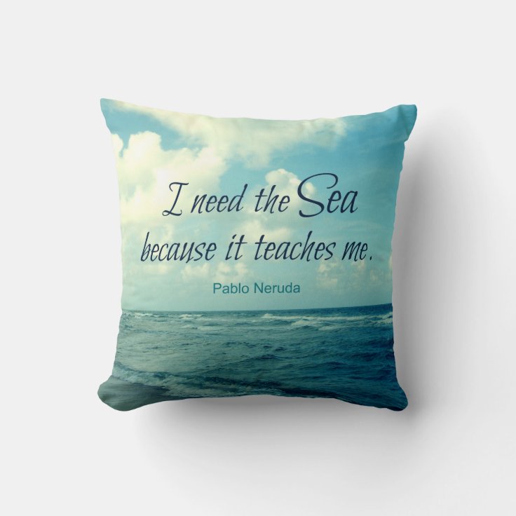 Coussin Celebre De Neruda De Pablo De Citation De Zazzle Be