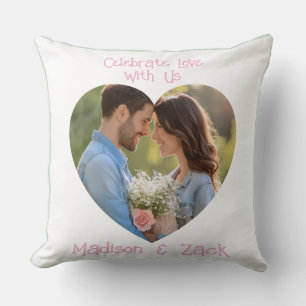 Coussin Célébrez l'amour PHOTO Nom