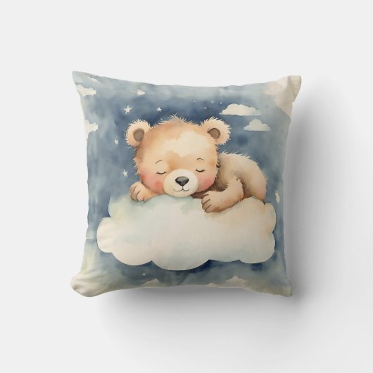 Coussin Céleste Bear Boys Nursery (Recto)