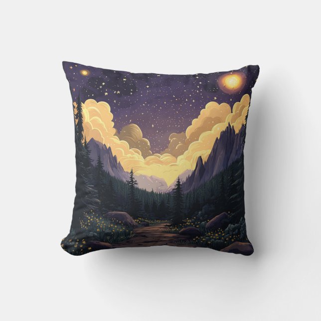 Coussin céleste du paysage lunaire (Recto)
