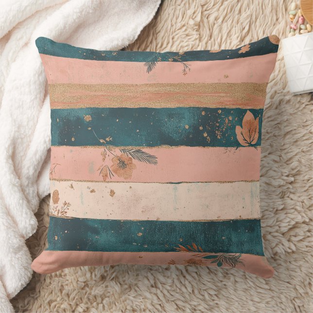 Coussin Celeste Rustique à rayures Lune Soleil Terreux (6) (Couverture)