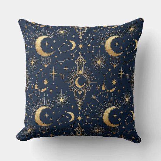 Coussin Celestial Gold Pillow (Recto)