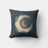 Coussin Celestial Moon & Daffodil Nursery Pillow (Recto)