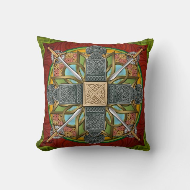 Coussin celtique de gloire de mandala (Recto)