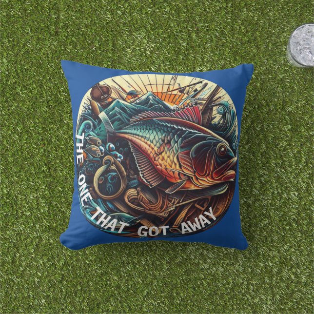 Coussin Celui Qui S'Est Retiré De La Pêche (Herbe)