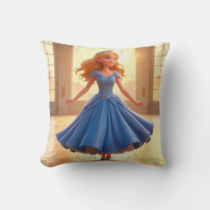 Coussin Cendrillon se préparant – Transformation de la rob
