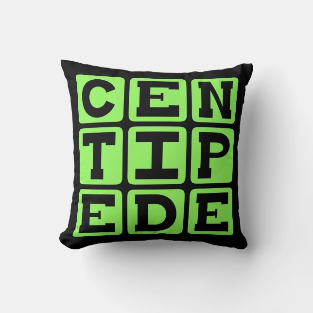 Coussin Centipede, Insecte Avec De Nombreuses Jambes (Recto)