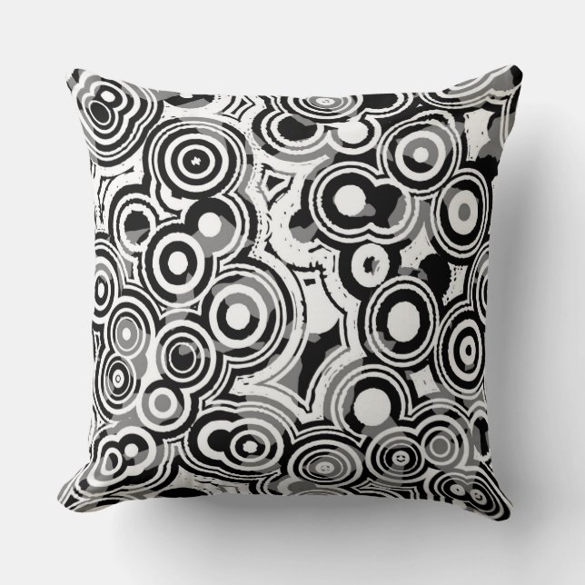 coussin cercles abstraits (Recto)