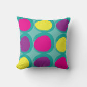 Coussin Cercles Abstraits Aquarelle (Recto)