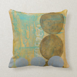 Coussin Cercles Brown et gris foncés avec des nombres