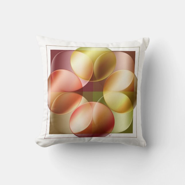 Coussin Cercles carrés (Recto)